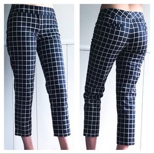 Talbots Signature Checked Cropped Pants